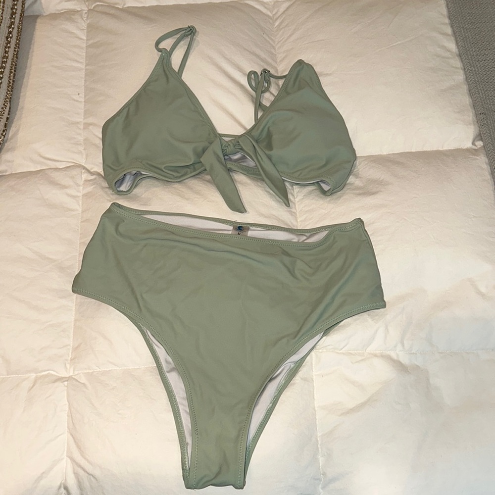 Pretty green bikini